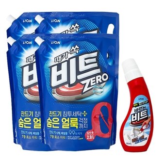 겔라비트(GERLAVIT) 비트 제로 액체세제 일반용 파우치 2.L x4 + 바르는 비트 220ml