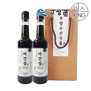 우양수산 메주품은 어간장 500ml X 2개 선물세트