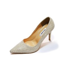 Briana Stiletto_Cream Glitter Mesh