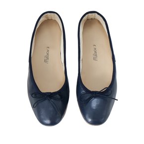 Porselli Leather Flat shoes_Navy