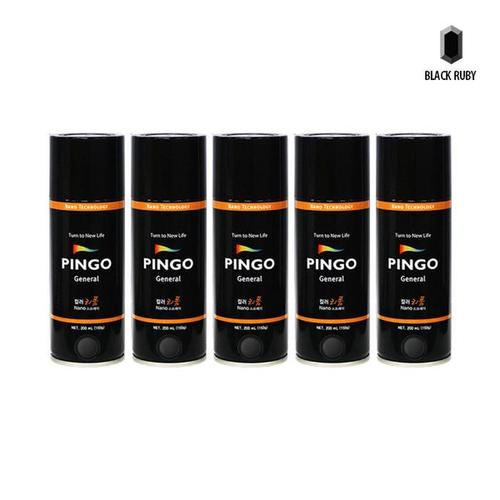 [노루페인트] 핑고 컬러리폼 스 프레이 블랙 200ml x5_M(1)