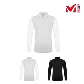 밀레 남성 여름 긴팔 티셔츠 에크랑S 카라 티셔츠 MXSUT256
