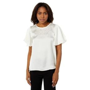 3886906 Vince Camuto Tulip Sleeve Rumple Studded Blouse