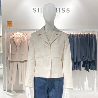 쉬즈미스 [파주점] 패치포켓 싱글 3버튼 숏재킷 SWWJKM11020