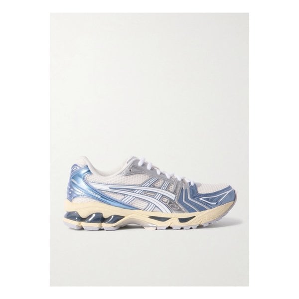 젤 카야노 14 고무 메탈릭 인조 가죽 트리밍 메시 스니커즈 블루 1647597342477362