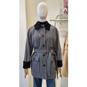 [여주점] [JJ 지고트] 여성 코듀로이 배색 포켓 퀼팅 재킷 GPBA0JKJ51