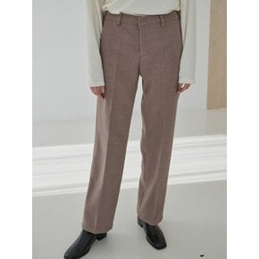 WOOL TOUCH SEMI WIDE SLACKS_BEIGE