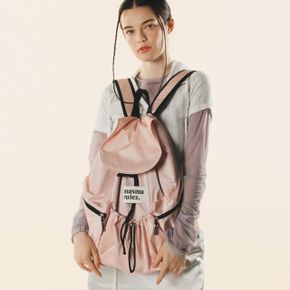 마스마룰즈 String flap backpack - Glittery pink