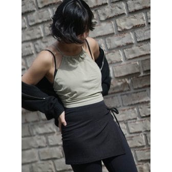 댕글드랍 DGDP 레이어드 랩스커트 2colors