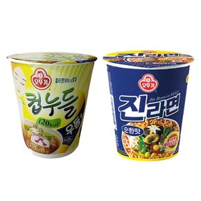 오뚜기 소컵 컵누들 우동맛x12컵+진라면 순한맛x12컵