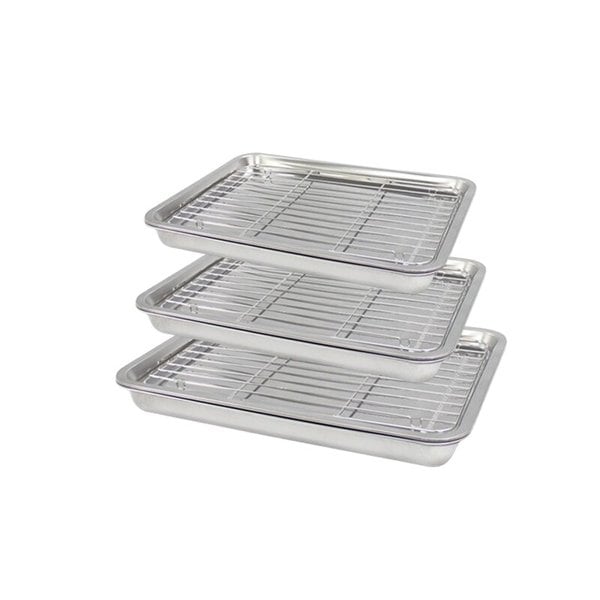 스텐레스 보관용기 밧드세트 3종B(밧드(중+대+왕대)+거름망+쟁반)