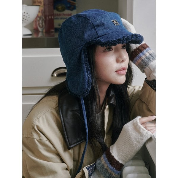 [리퍼브] Denim Poddle Trooper Hat (2 Colors)