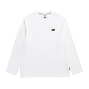 내셔널지오그래픽 N241UTS910 네오디 스몰 로고 긴팔 티셔츠 WHITE