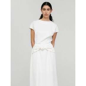 Ribbon Dress -white