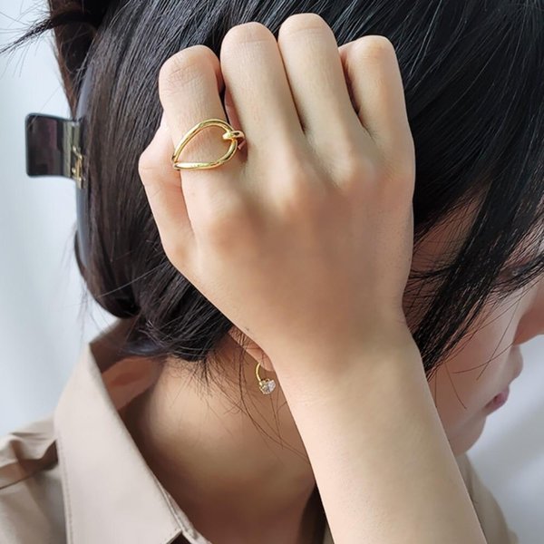 [옷자락] 여자 데일리룩 오피스룩 심플 반지