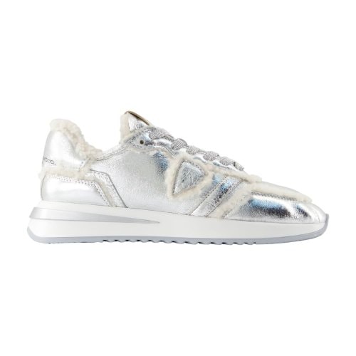 [해외배송] TROPEZ 21 로우 스니커즈 PHILIPPE 모델 레더 실버 TYLD-MM02 B0731738741