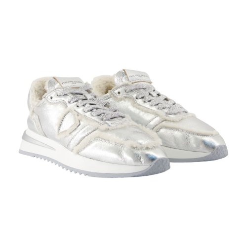 [해외배송] TROPEZ 21 로우 스니커즈 PHILIPPE 모델 레더 실버 TYLD-MM02 B0731738741