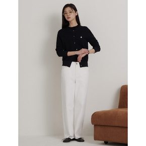 [빈폴솔솔니트] 허니콤 라운드넥 카디건  블랙 (BF635AC015)