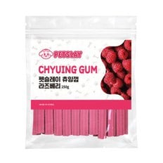 펫슬레이 개기월식 몬스터츄잉껌 라즈베리맛 250g 개껌/개간식/치석제거/덴탈껌/강아지껌