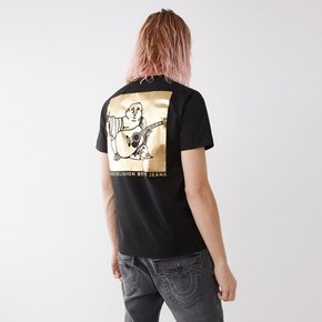 [TRUE RELIGION] BUDDHA FOIL CREW TEE_105590_BLACK