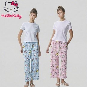 산리오 헬로키티 프리미엄 다이마루 면 잠옷 신상 긴바지 파자마 팬츠 HK-4603