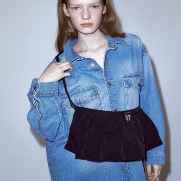 아떼바네사브루노 AABA4F751BK [FRILL(프릴)] 블랙 레이어드백 겸 숄더백