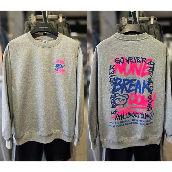 [시흥점] 프레임 브레이크 그래피티 세미오버핏 맨투맨(남여공용)/JGZZ22917GY