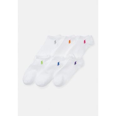 이스퀘어 5187731 Ralph Lauren LOW PROFILE SOCK 6 PACK - Socks white assorted