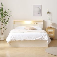  코지 템바보드 LED 수납 슈퍼싱글 침대 프레임 SS