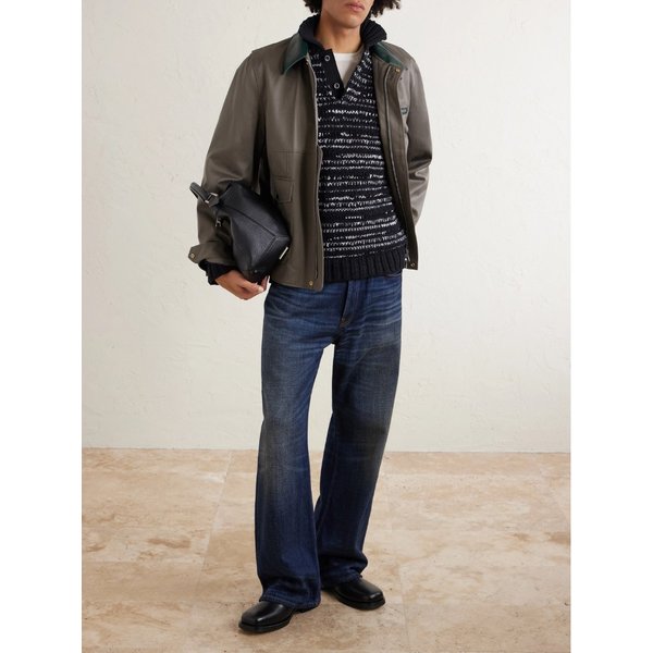 코튼 블렌드 니트 폴로 셔츠 46376663162959940