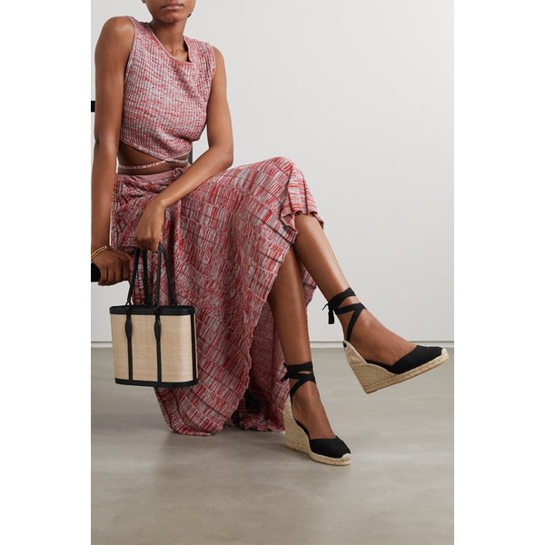 카리나 80 캔버스 웨지 에스파드리유 17476499599394381