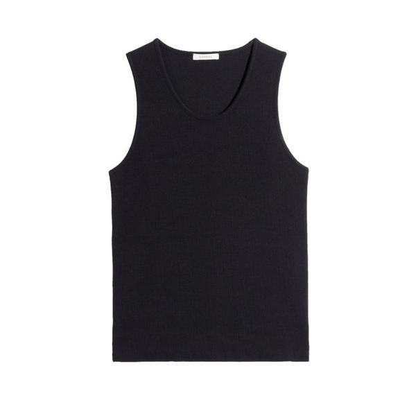 확대된 대표 르메르 저지 탱크탑 TS0006 LJ1030 999 BLACK DOM
