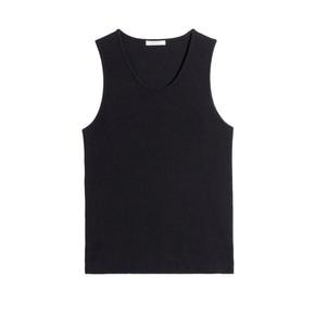 26SS 르메르 저지 탱크탑 TS0006 LJ1030 999 BLACK DOM