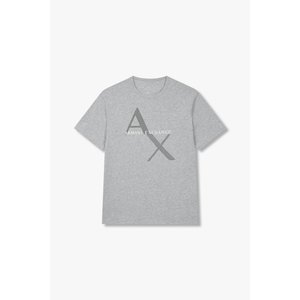 ARMANI EXCHANGE AX남성 메쉬 로고 그래픽 티셔츠A414130110멜란지 그레이