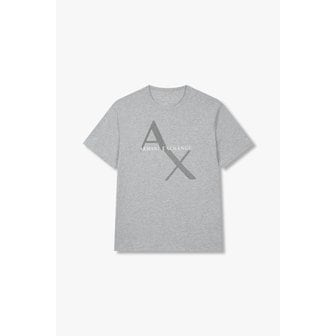 ARMANI EXCHANGE AX남성 메쉬 로고 그래픽 티셔츠A414130110멜란지 그레이