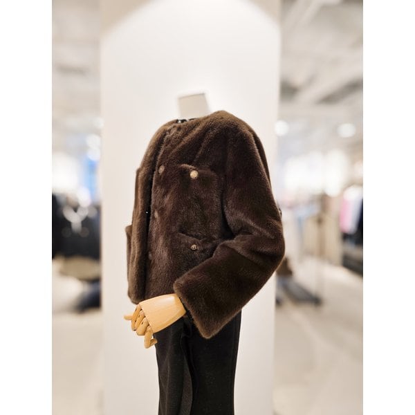 [파주점] 버튼 포인트 페이크 퍼 자켓 CRCAFSF01