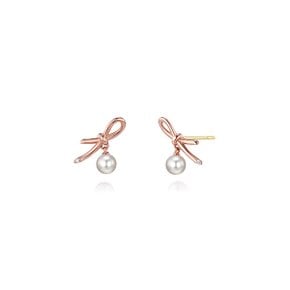 Love Knot 14K 진주 귀걸이 B0015