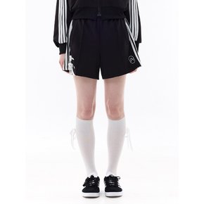 RIBBON JERSEY TRACK SHORTS PANTS / BLACK