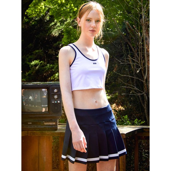 [IHPS]Tennis club sleeveless crop top(2colors)