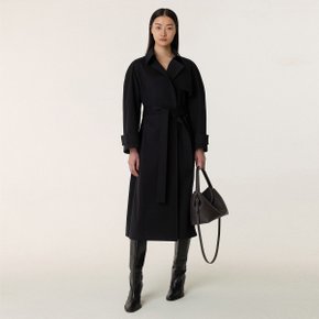 SS23 Flap Trench Coat Black