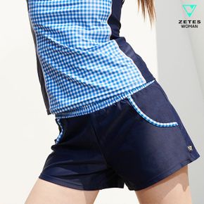 여성 릴렉스 비키니팬티 내장형 보드숏 비지 반바지 L 4A0962_P337849493