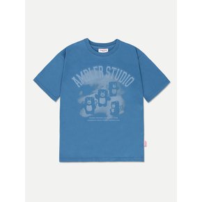 [Bellygom collaboration] Angel Belly Over T-Shirts BS302 (Blue)