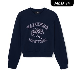 [코리아공식] [MLB] 여성 플라워 그래픽 크롭 맨투맨 (3 COLOR)