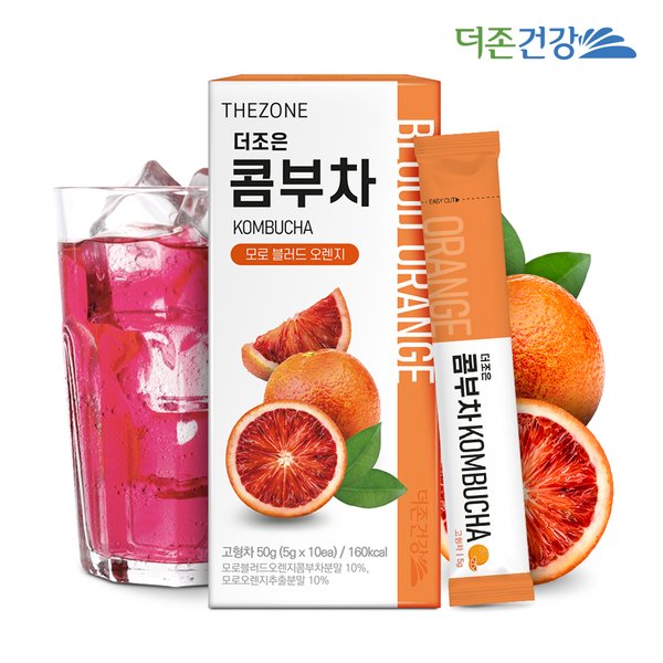더조은 콤부차 모로 블러드 오렌지 10포 2박스+전용보틀