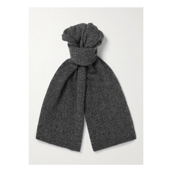 존스톤스 오브 엘긴 브러시드 캐시미어 실크 혼방 스카프 46376663162948199