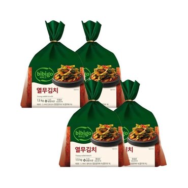 CJ제일제당 비비고 열무김치 1.5kg x4개