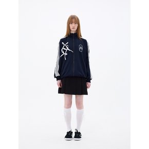 A RIBBON TRACK TOP / NAVY