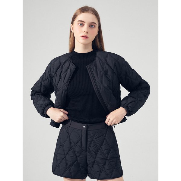 [LEFJP52BK] 네오 다이아 퀼팅 점퍼 BLACK