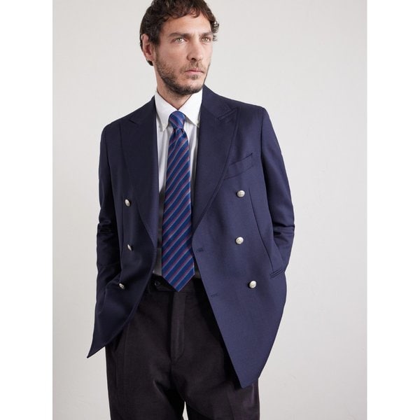 샤르베 8.5cm 스트라이프 실크 자카드 넥타이 46376663162965314