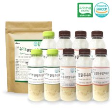 참랩 분말두유차 9개/18개입(페트병), 500g(지퍼백) 흰콩 약콩 땅콩새싹 누룽지 HACCP